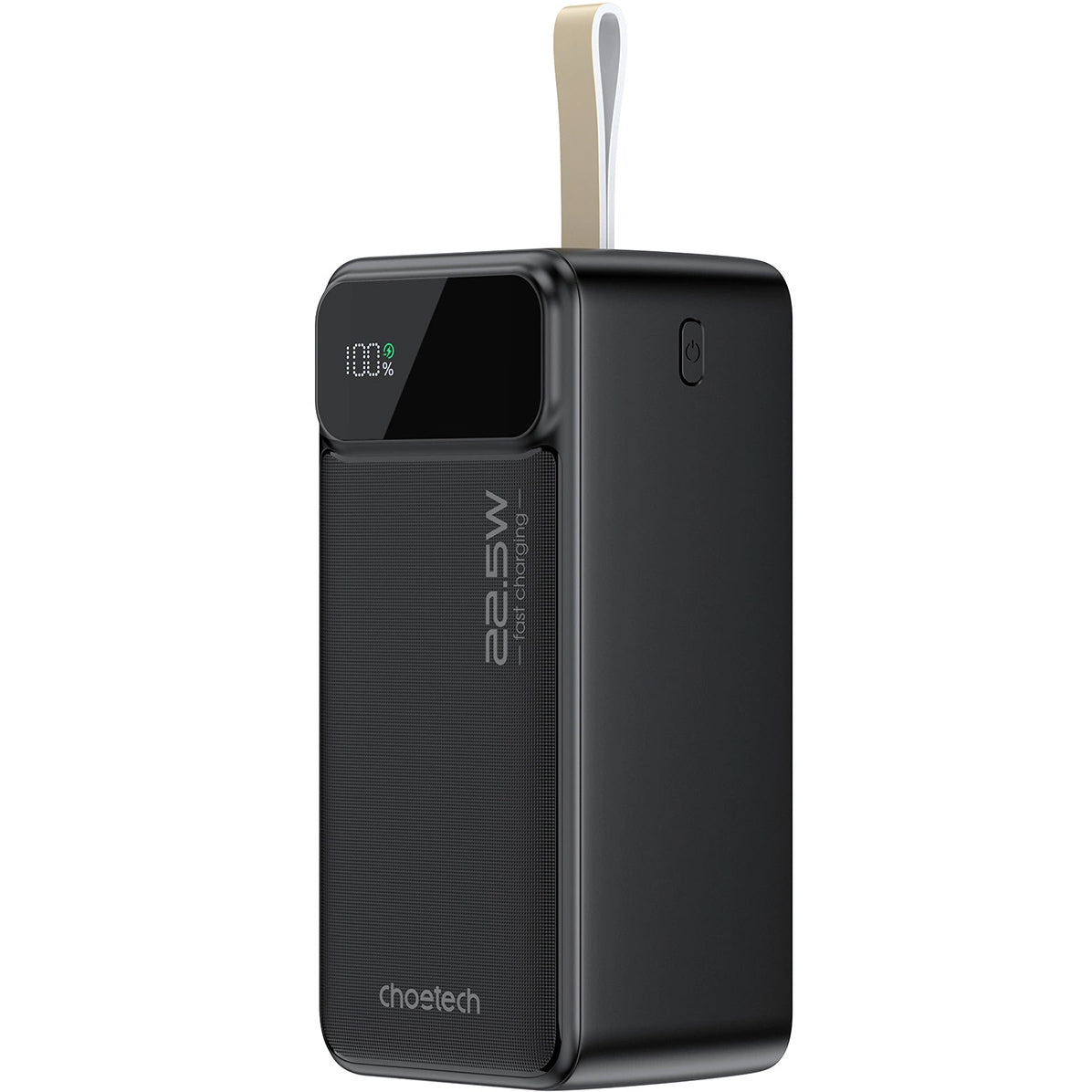 Externe Batterij Choetech B732, 50000mAh, 22.5W, QC + PD, 1 x USB-C - 2 x USB-A, Zwart 