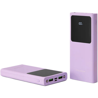 Externe batterij Colourum CPB10-02, 10000mAh, 10W, 2 x USB-A, paars 