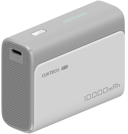 Externe batterij Cuktech CP13, 10000mAh, 30W, QC + PD, 1 x USB-A - 1 x USB-C, Grijs