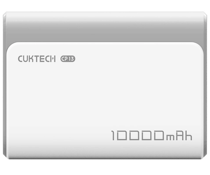 Externe batterij Cuktech CP13, 10000mAh, 30W, QC + PD, 1 x USB-A - 1 x USB-C, Grijs