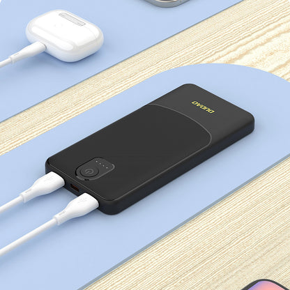 Externe Batterij Dudao K10, 10000mAh, 12W, 2 x USB-A, Zwart