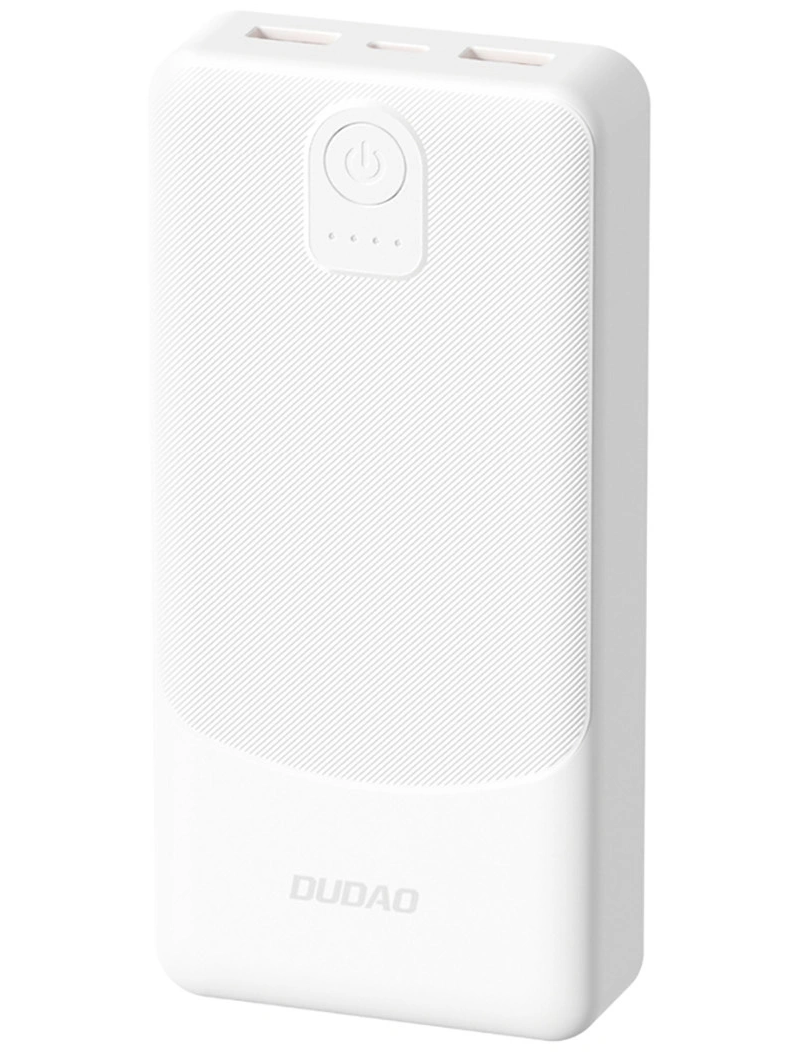 Externe Batterij Dudao K10Pro, 20000mAh, 12W, 2 x USB-A, Wit