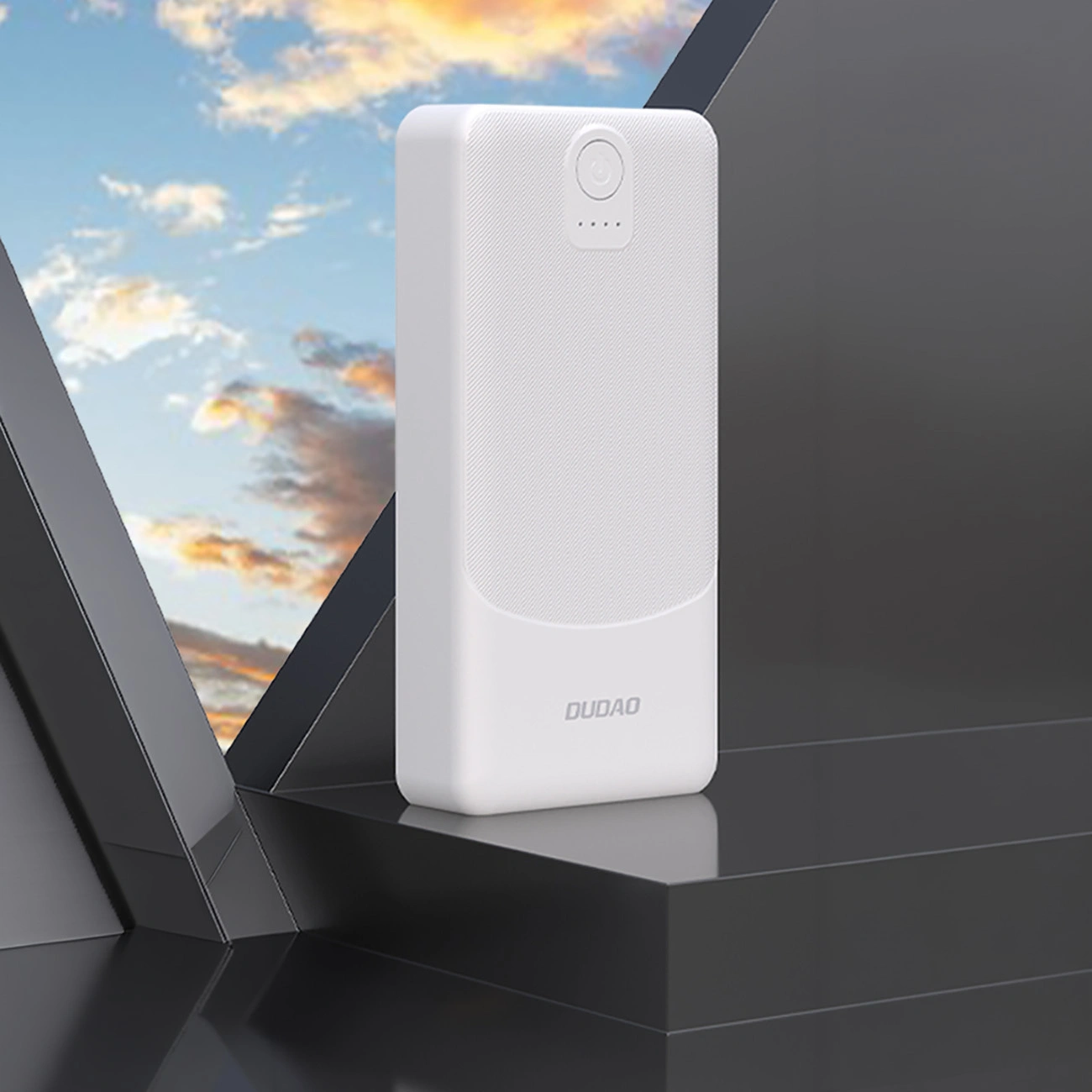 Externe Batterij Dudao K10Pro, 20000mAh, 12W, 2 x USB-A, Wit