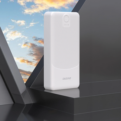 Externe Batterij Dudao K10Pro, 20000mAh, 12W, 2 x USB-A, Wit