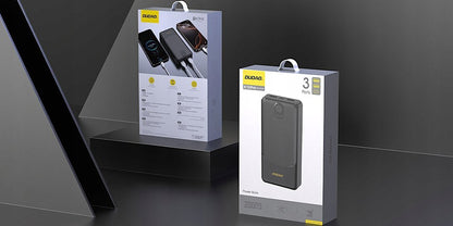 Externe Batterij Dudao K10Pro, 20000mAh, 12W, 2 x USB-A, Zwart