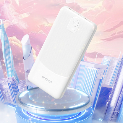 Externe Batterij Dudao K10Pro, 20000mAh, 12W, 2 x USB-A, Wit
