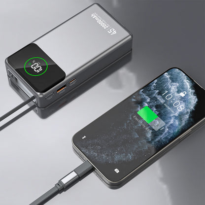 Dudao K31 Pro External Battery, 20000mAh, 45W, QC + PD, 1 x USB-A - 2 x USB-C, Gray