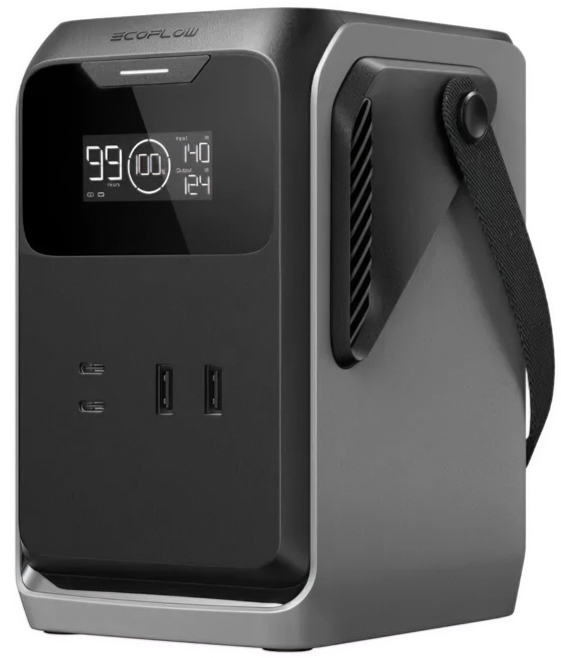 EcoFlow Trail 200 Externe Batterij, 60000mAh, 220W, PD, 2 x USB-A - 2 x USB-C, Zwart EF-TRAIL200-N