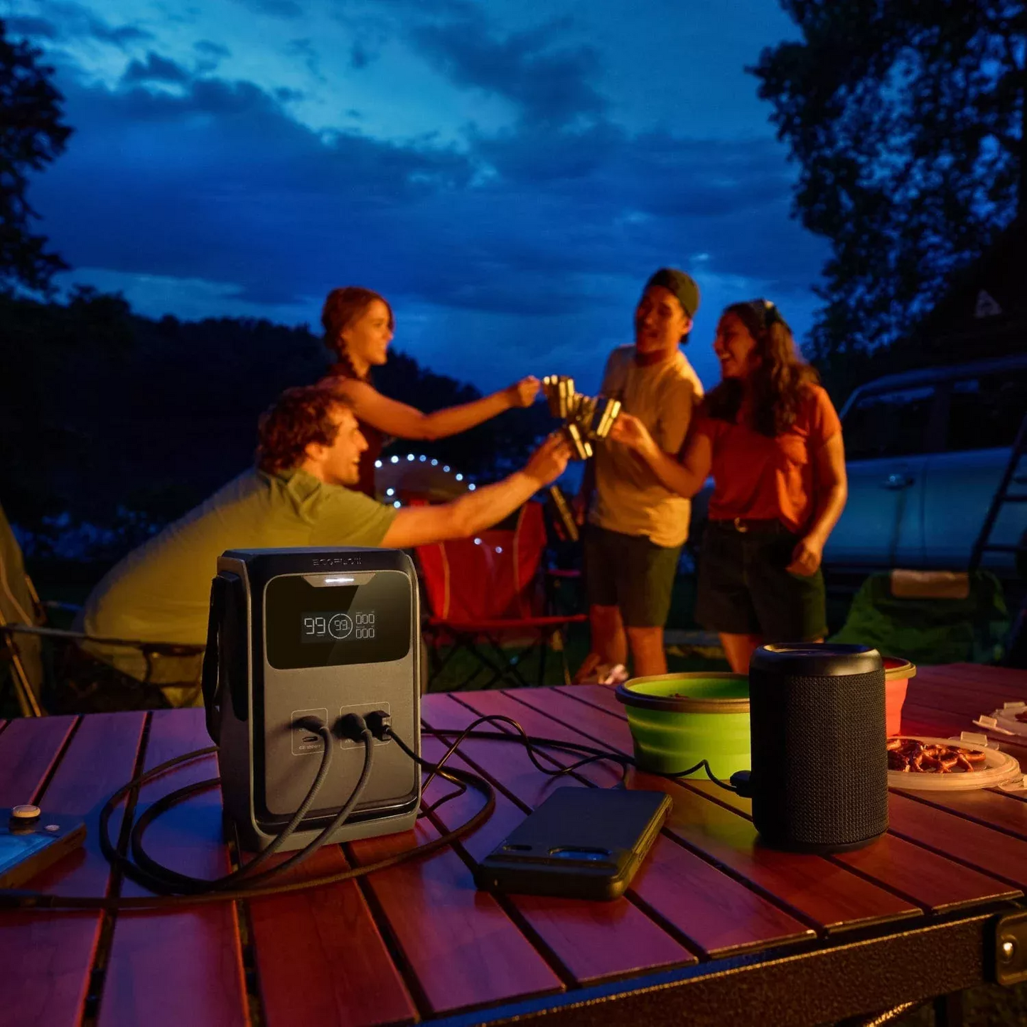 EcoFlow Trail 200 Externe Batterij, 60000mAh, 220W, PD, 2 x USB-A - 2 x USB-C, Zwart EF-TRAIL200-N