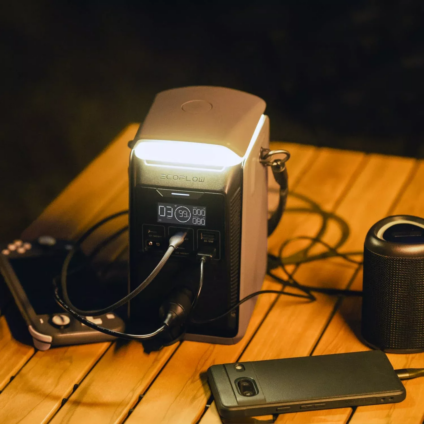 EcoFlow Trail 200 Externe Batterij, 60000mAh, 220W, PD, 2 x USB-A - 2 x USB-C, Zwart EF-TRAIL200-N