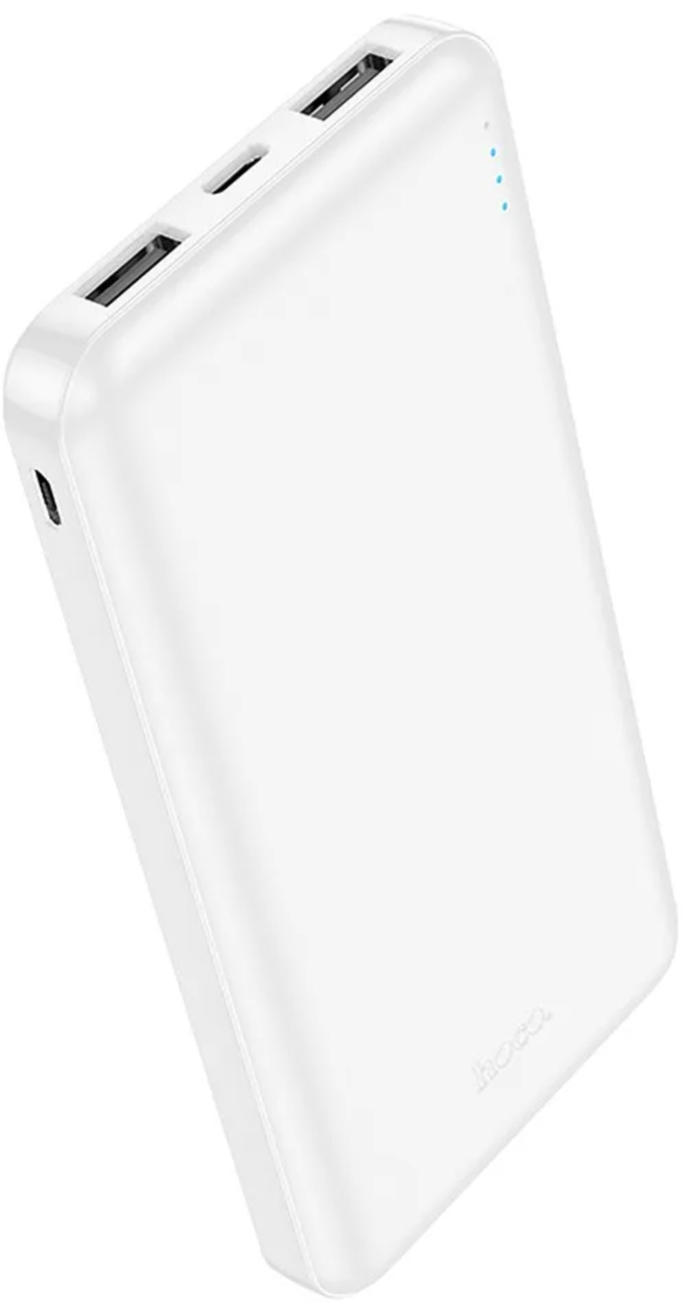 Externe Batterij HOCO J100, 10000mAh, 10W, 2 x USB-A, Wit