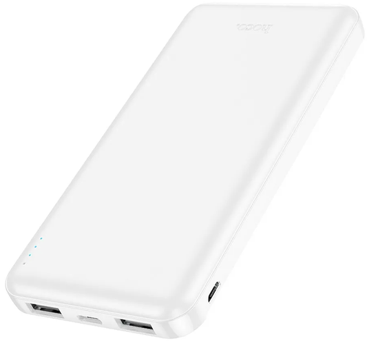 Externe Batterij HOCO J100, 10000mAh, 10W, 2 x USB-A, Wit