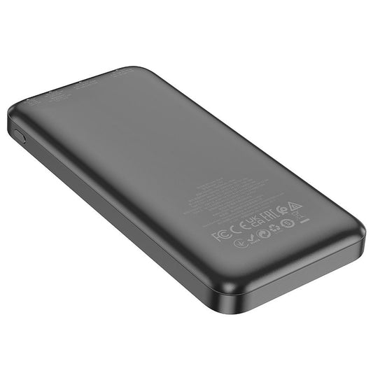 Externe Batterij HOCO J101, 10000mAh, 22.5W, QC + PD, 1 x USB-C - 2 x USB-A, Zwart