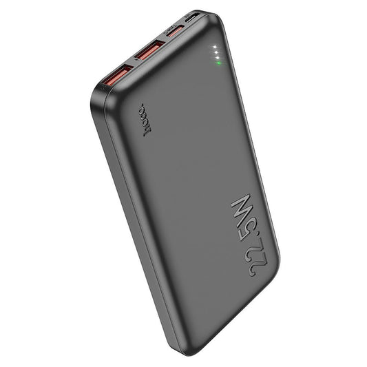Externe Batterij HOCO J101, 10000mAh, 22.5W, QC + PD, 1 x USB-C - 2 x USB-A, Zwart