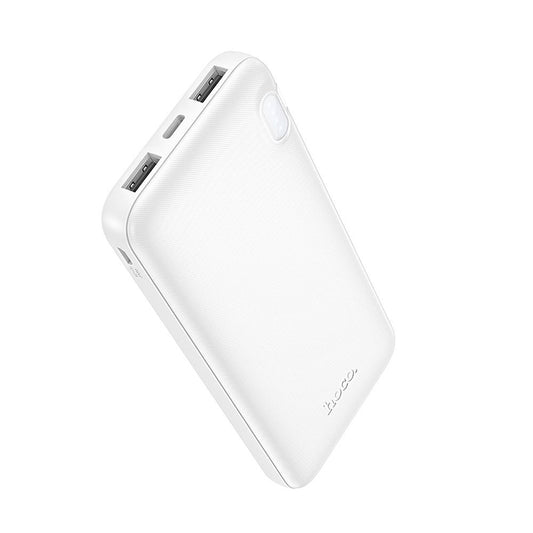 Externe batterij HOCO J128, 10000mAh, 10W, 2 x USB-A, Wit