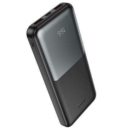 HOCO J136 powerbank, 10000 mAh, 22,5 W, QC + PD, 1 x USB-C - 2 x USB-A, zwart