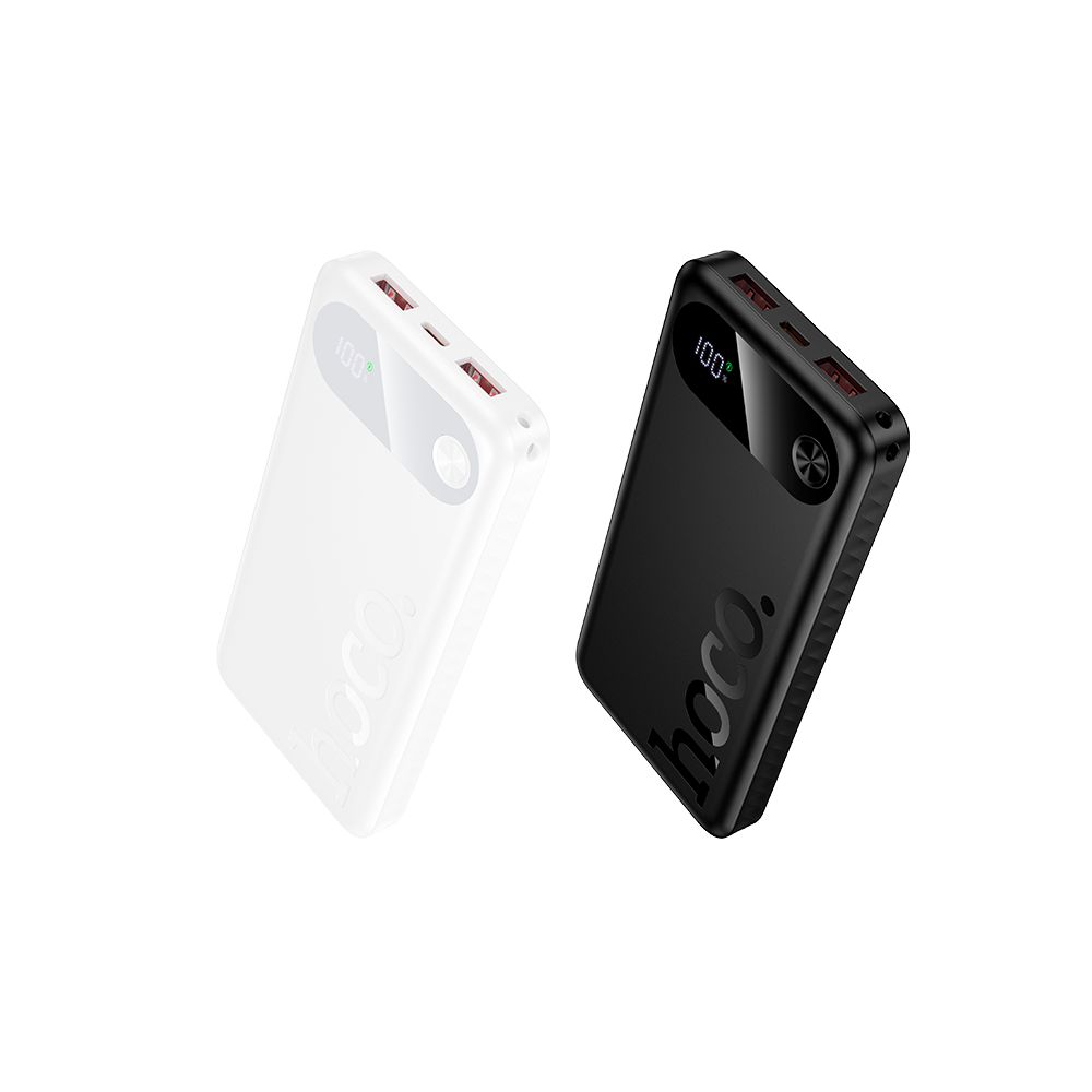 Externe batterij HOCO J154, 10000mAh, 22,5W, QC + PD, 1 x USB-C - 2 x USB-A, Zwart