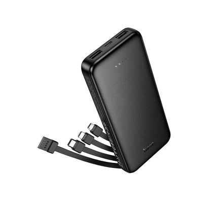 Externe batterij HOCO J163, 10000mAh, 10W, 1 x Lightning - 1 x microUSB - 2 x USB-A - 1 x USB-C, Zwart