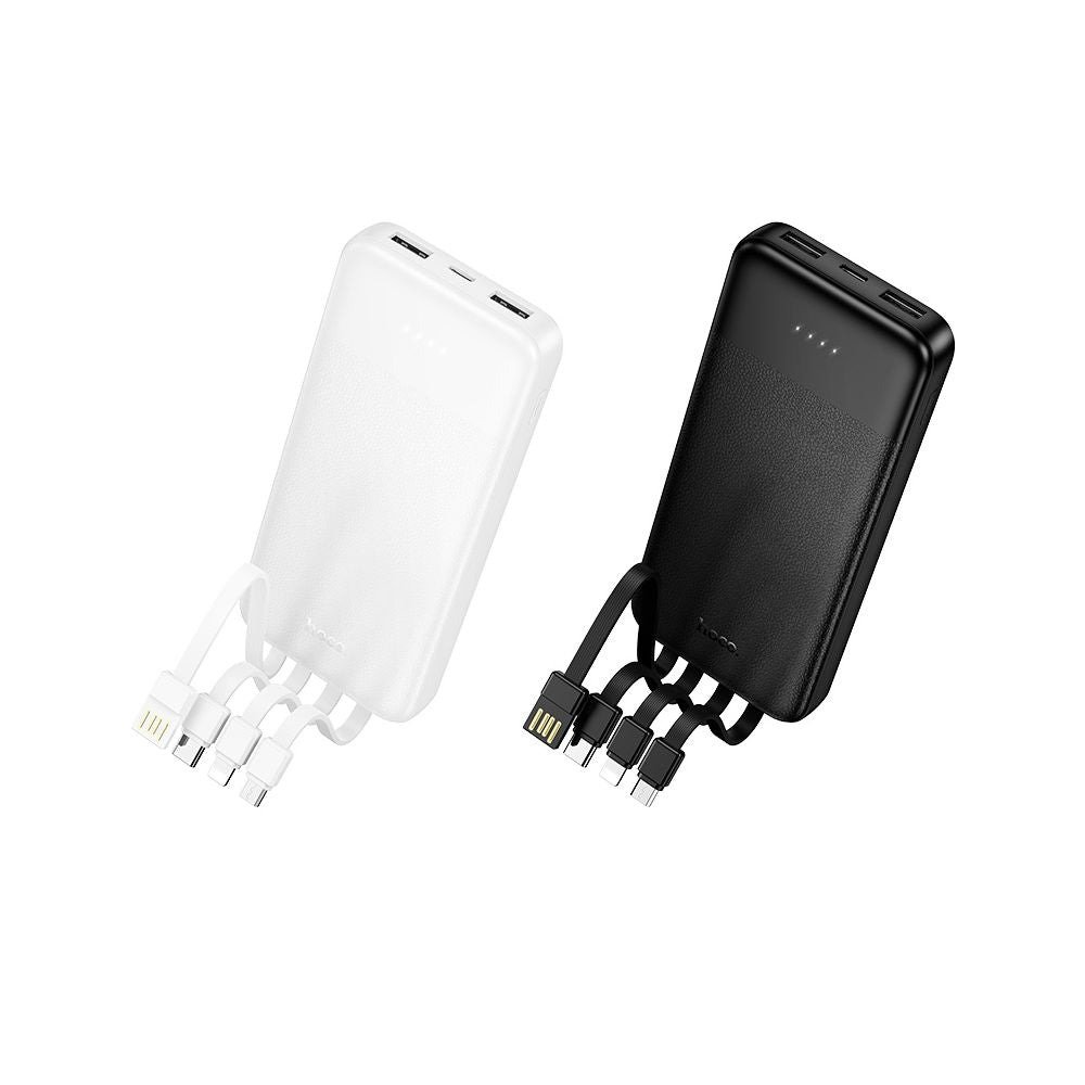 Externe batterij HOCO J163, 10000mAh, 10W, 1 x Lightning - 1 x microUSB - 2 x USB-A - 1 x USB-C, Zwart