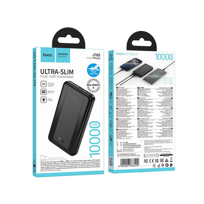 Externe batterij HOCO J165A, 10000mAh, 10W, 2 x USB-A, Zwart