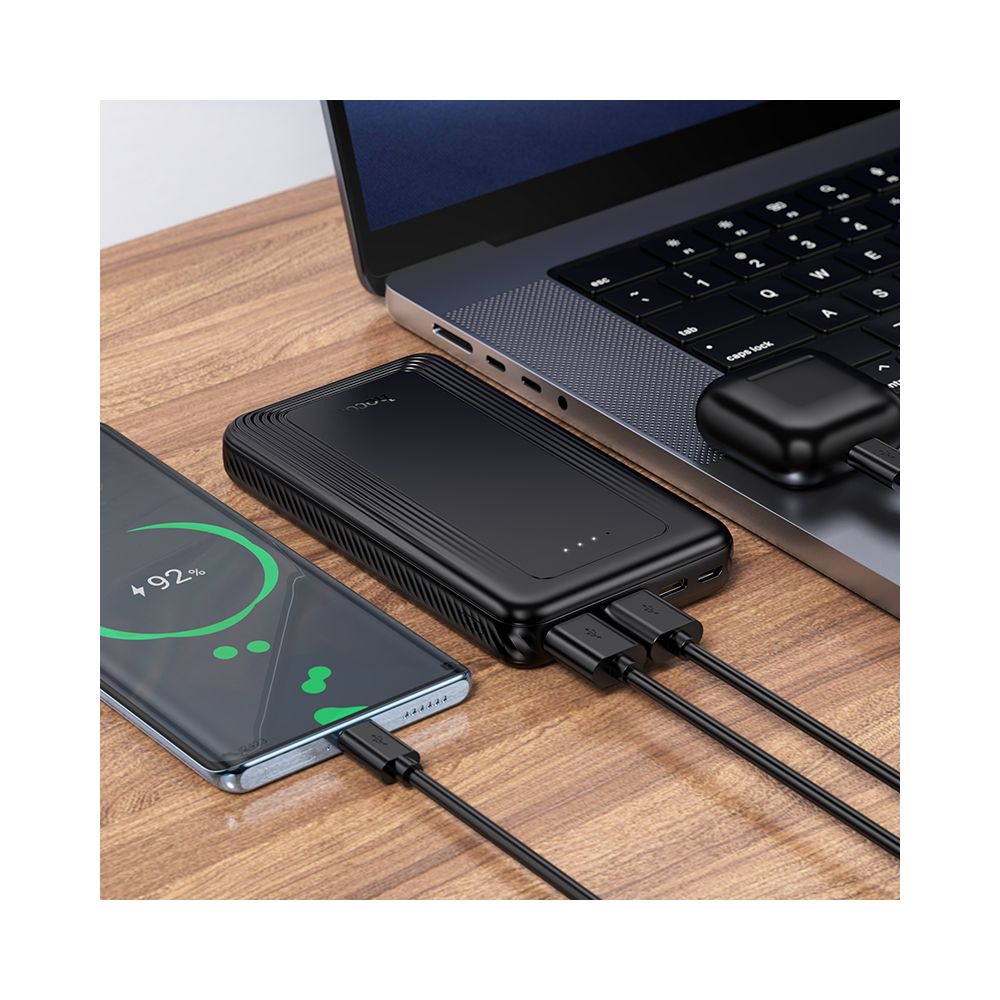 Externe batterij HOCO J165A, 10000mAh, 10W, 2 x USB-A, Zwart