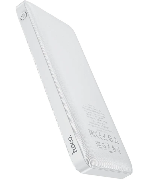 Externe Batterij HOCO J72, 10000mAh, 10W, 2 x USB-A, Wit