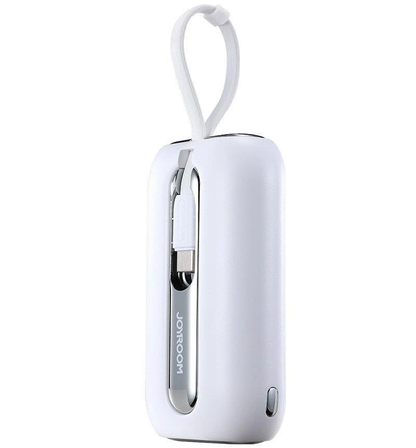 Externe Batterij Joyroom Colorful Series JR-L012, 10000mAh, 22.5W, QC + PD, 1 x Lightning - 2 x USB-C, Wit