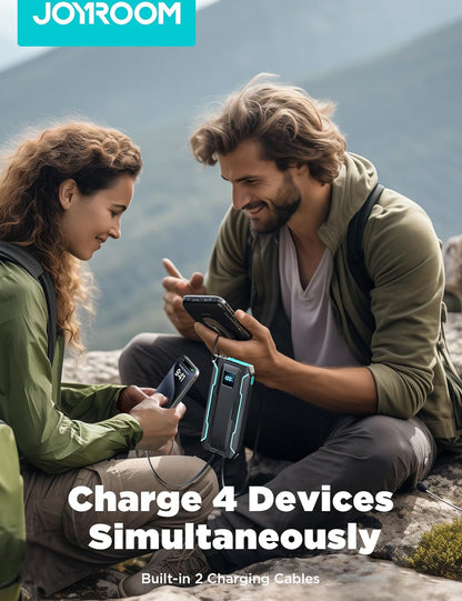 Externe Batterij Joyroom JR-L017, 10000mAh, 22.5W, QC + PD, 1 x Lightning - 1 x USB-A - 2 x USB-C, Zwart