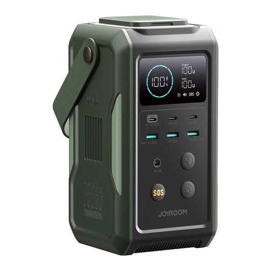 Externe batterij Joyroom JR-PBF10, 75000mAh, 100W, QC + PD, 3 x USB-A - 3 x USB-C, Groen