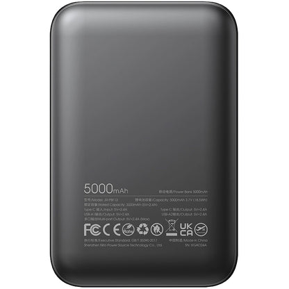 Externe Batterij Joyroom JR-PBF13, 5000mAh, 12W, 1 x USB-C - 2 x USB-A, Zwart