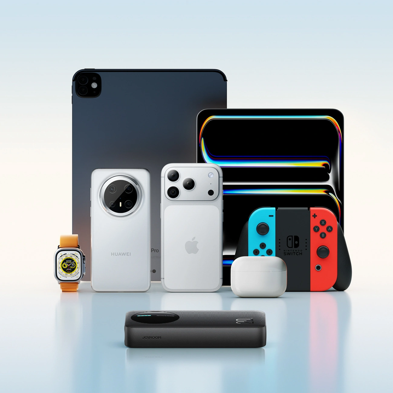 Joyroom JR-PBF14 Pro External Battery, 20000mAh, 22.5W, QC + PD, 1 x USB-C - 2 x USB-A, Black