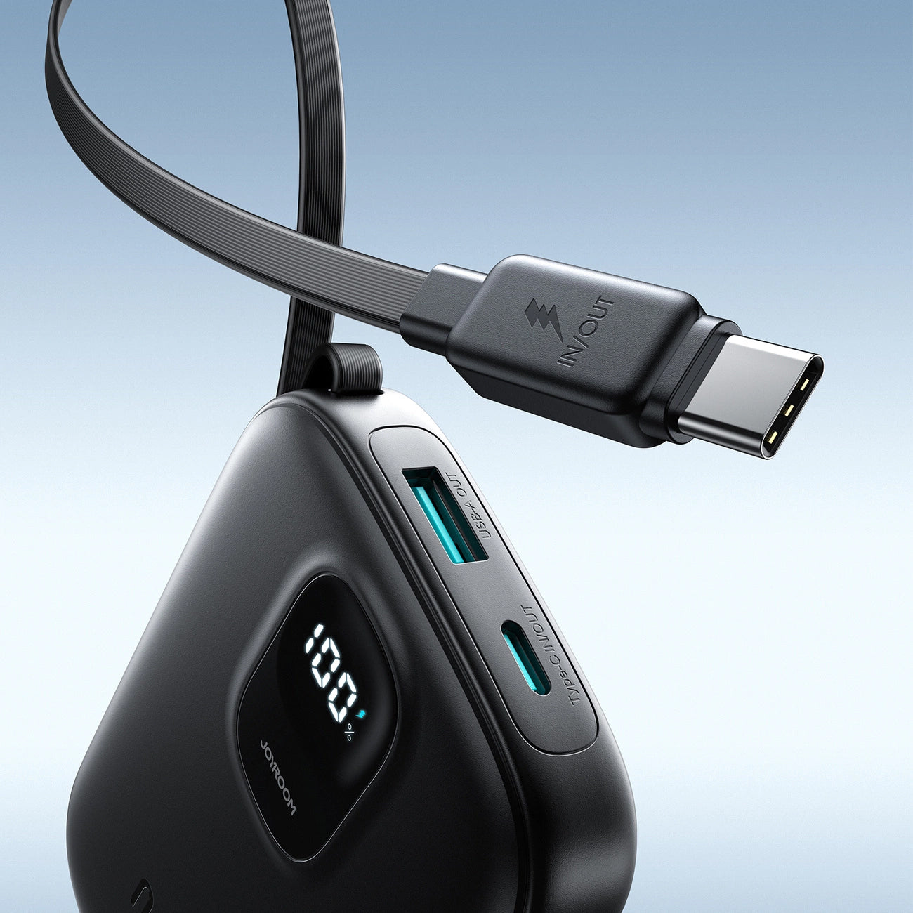Externe Batterij Joyroom JR-PBF17, 10000mAh, 22.5W, QC + PD, 1 x USB-A - 2 x USB-C, Zwart