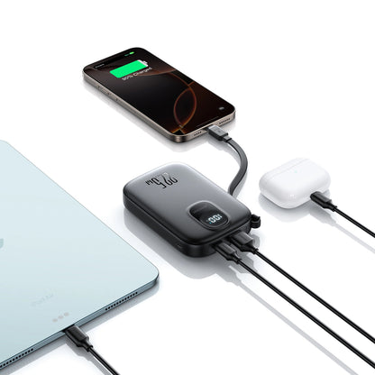 Externe Batterij Joyroom JR-PBF17, 10000mAh, 22.5W, QC + PD, 1 x USB-A - 2 x USB-C, Zwart