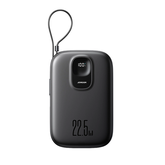 Externe Batterij Joyroom JR-PBF18, 10000mAh, 22.5W, QC + PD, 1 x Lightning - 1 x USB-A - 1 x USB-C, Zwart