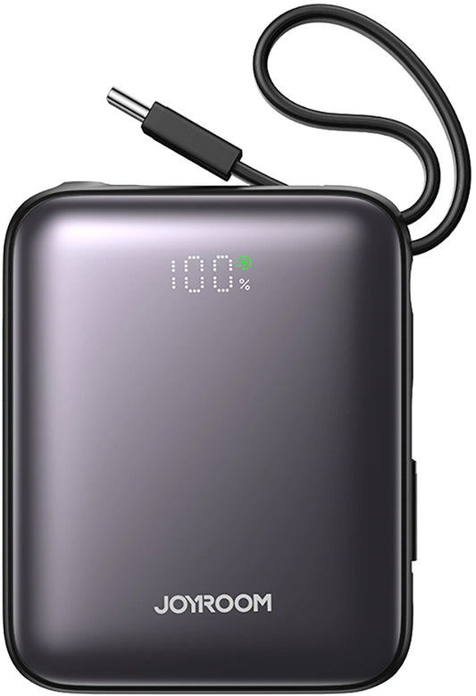 Externe Batterij Joyroom JR-PBF27, 10000mAh, 22.5W, PD, 1 x Lightning - 2 x USB-C, Zwart
