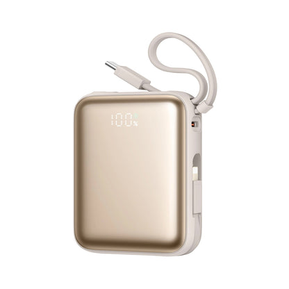Externe Batterij Joyroom JR-PBF27, 10000mAh, 22.5W, PD, 1 x Lightning - 2 x USB-C, Goud