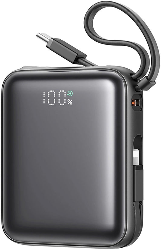 Externe Batterij Joyroom JR-PBF27, 10000mAh, 22.5W, QC + PD, 1 x Lightning - 2 x USB-C, Zwart