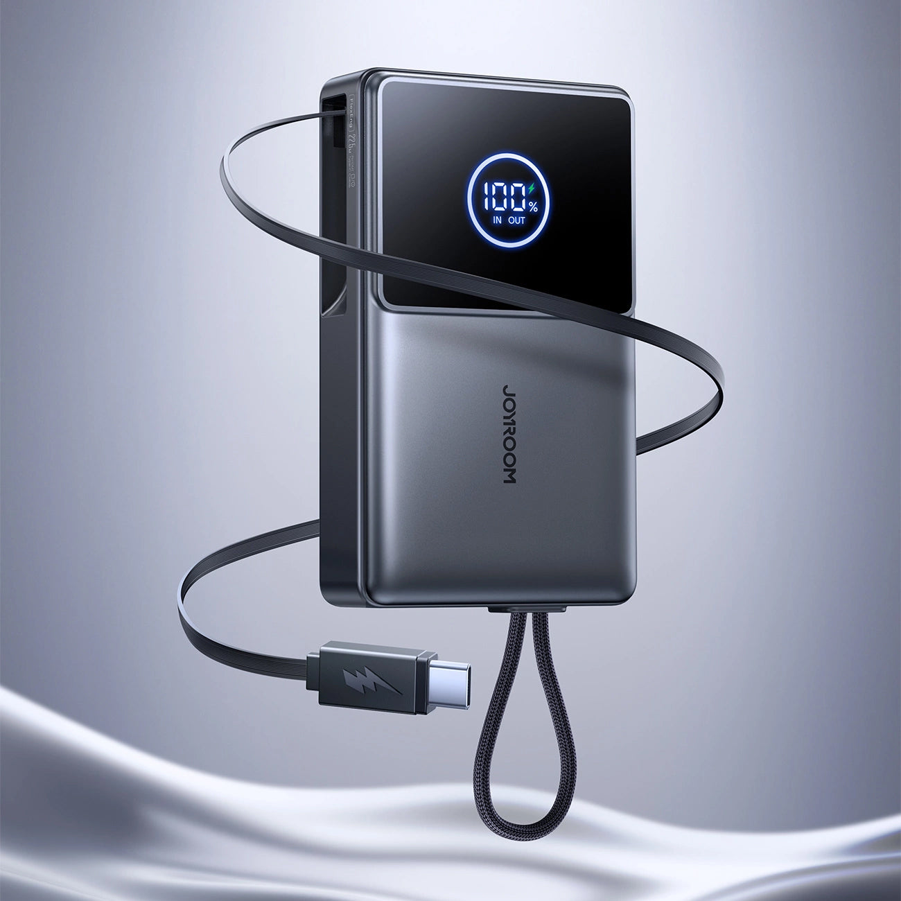 Externe Batterij Joyroom JR-PR1, 10000mAh, 22.5W, PD, 2 x USB-C, Gri