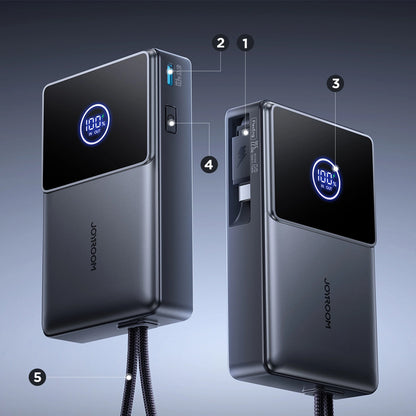 Externe Batterij Joyroom JR-PR1, 10000mAh, 22.5W, PD, 2 x USB-C, Gri