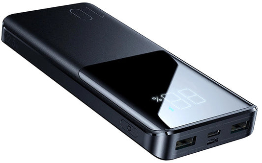 Externe Batterij Joyroom JR-QP191, 10000mAh, 22.5W, QC + PD, 1 x USB-C - 2 x USB-A, Zwart