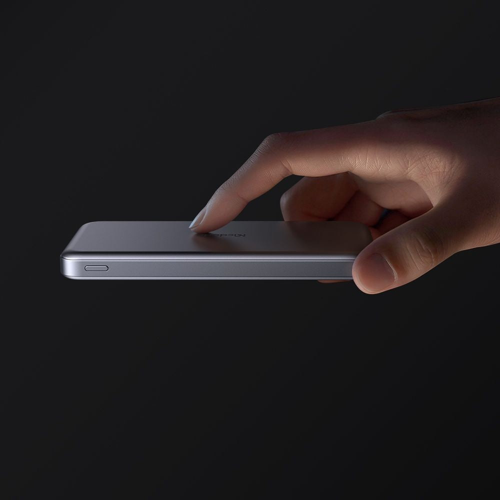 Draadloze Externe Batterij McDodo MC-3781 Meta, 10000mAh, 20W, PD + FQI, 1 x QI - 2 x USB-C, Zwart