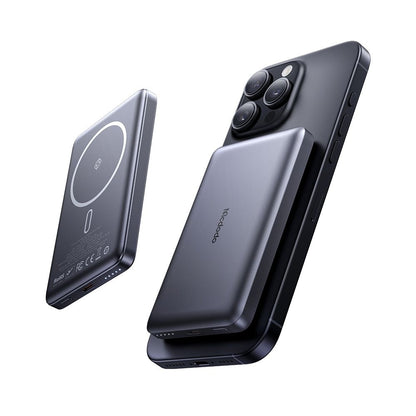 Draadloze Externe Batterij McDodo MC-4651 Meta, 10000mAh, 20W, PD + FQI, 1 x QI - 1 x USB-C, Zwart