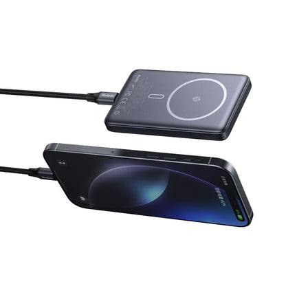 Draadloze Externe Batterij McDodo MC-4651 Meta, 10000mAh, 20W, PD + FQI, 1 x QI - 1 x USB-C, Zwart