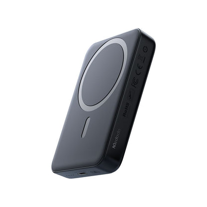 Draadloze Externe Batterij McDodo MC-5931 Ambilight, 10000mAh, 30W, PD + FQI, 1 x QI - 1 x USB-C, Zwart