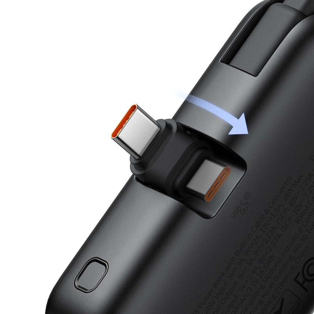 Externe Batterij McDodo MC-7760 Freekit, 5000mAh, 22.5W, PD, 3 x USB-C, Zwart