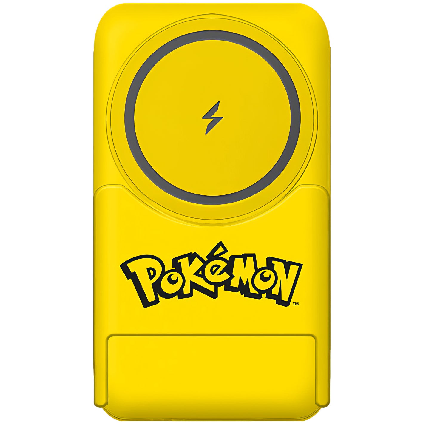Draadloze Externe Batterij OTL Pokemon Pikatchu, 5000mAh, 20W, PD + FQI, 1 x QI - 1 x USB-C, Geel PK1191