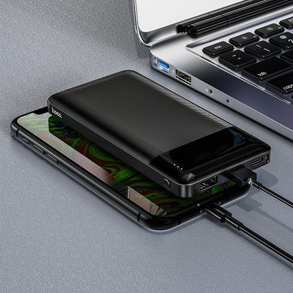 Externe batterij HOCO J72, 10000mAh, 10W, 2 x USB-A, Zwart