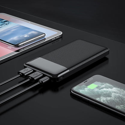 Externe batterij HOCO J72, 10000mAh, 10W, 2 x USB-A, Zwart