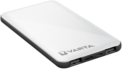 Varta Energy Externe Batterij, 5000mAh, 15W, 2 x USB-A - 1 x USB-C, Wit