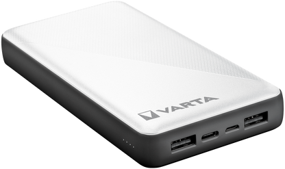 Varta Energy Externe Batterij, 20000mAh, 15W, 2 x USB-A - 1 x USB-C, Wit